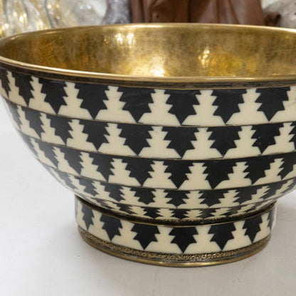 Brass & Wood Vessel Sink, Handmade Bath Bowl