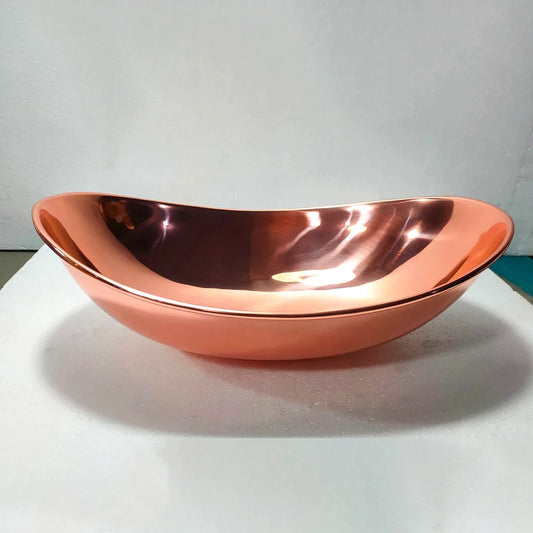 Copper Handfracted Vessel Bathroom Sink