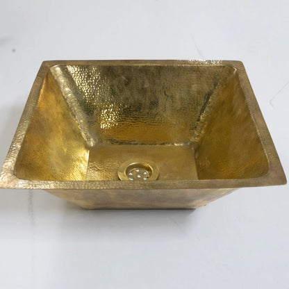 Handcrafted Undermount Hammered Brass Sink