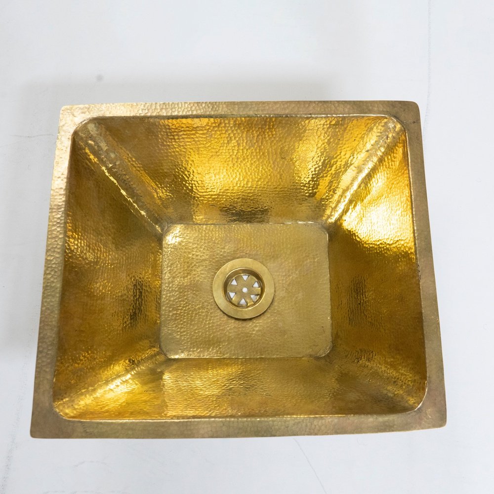 Handcrafted Undermount Hammered Brass Sink