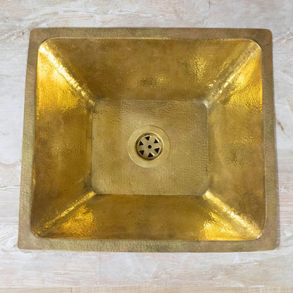 Handcrafted Undermount Hammered Brass Sink