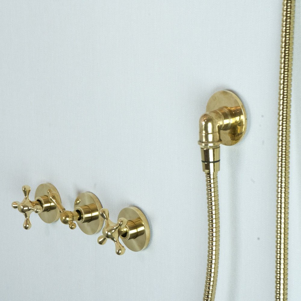 Unlacquered Brass Luxury Shower Heads