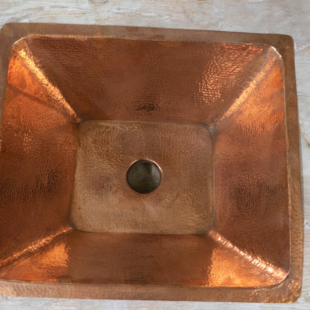 Handcrafted Undermount Hammered Copper Sink