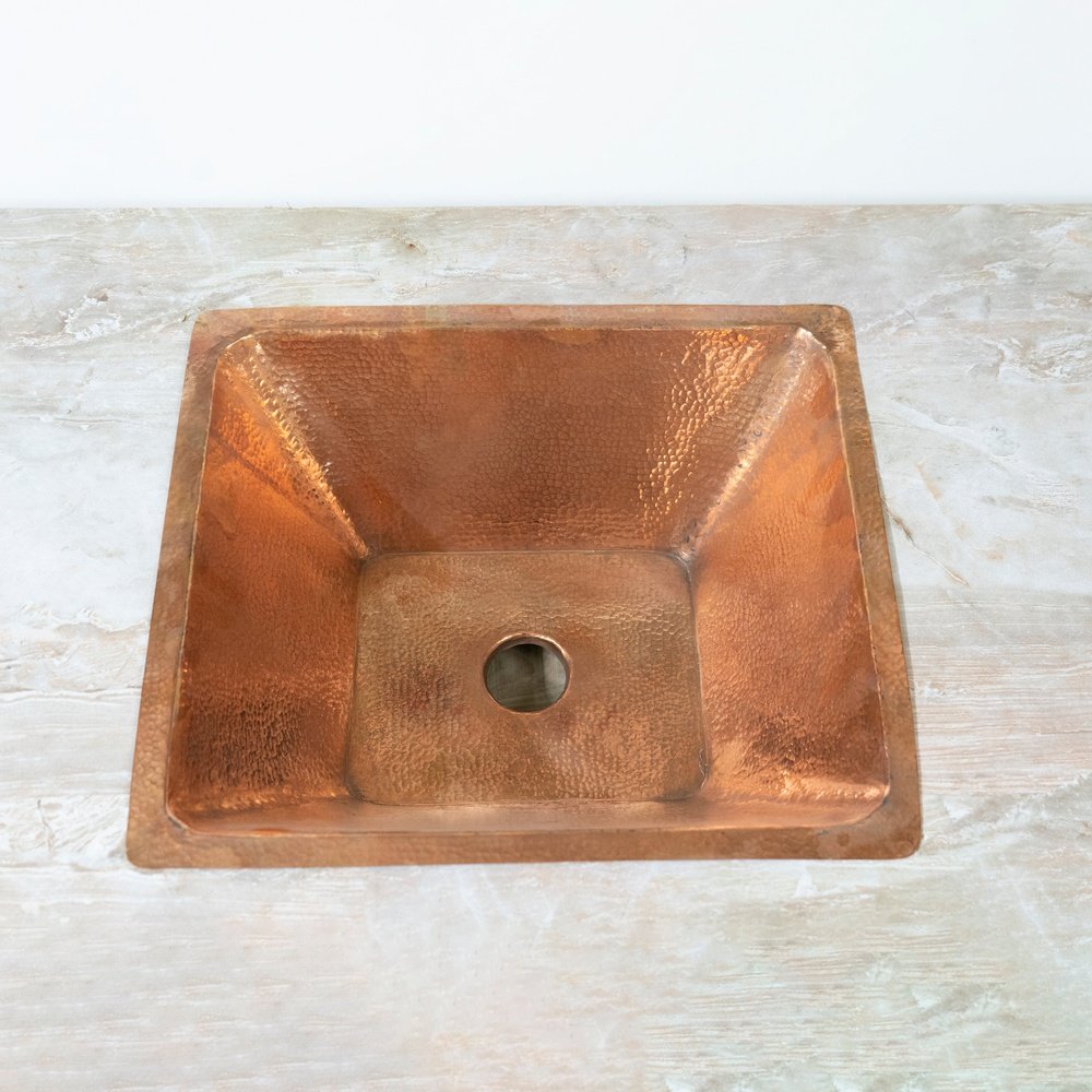 Handcrafted Undermount Hammered Copper Sink