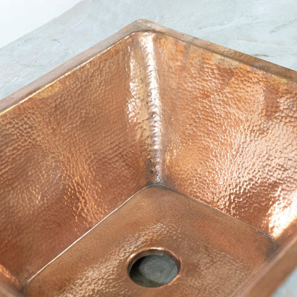 Handcrafted Undermount Hammered Copper Sink