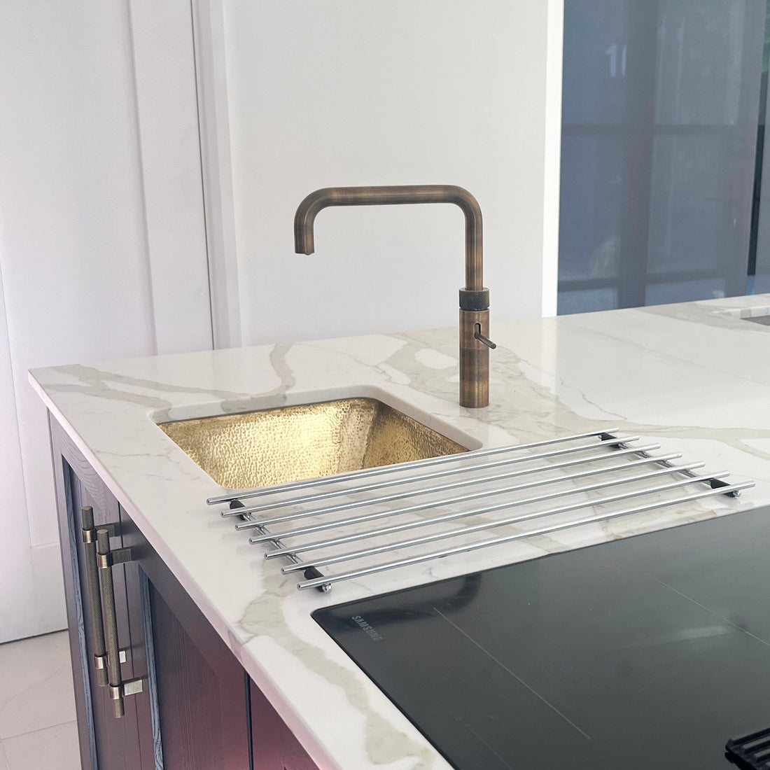 Handcrafted Unlacquered Brass Kitchen Sink