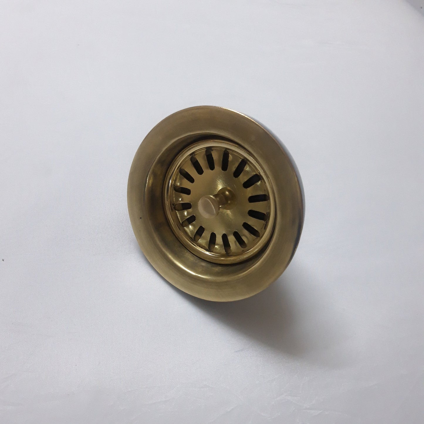 Solid Brass Shallow Cup Basket Strainer, Brass Kitchen Sink Strainer, Sink Waste, Strainer Basket, Drain Cover