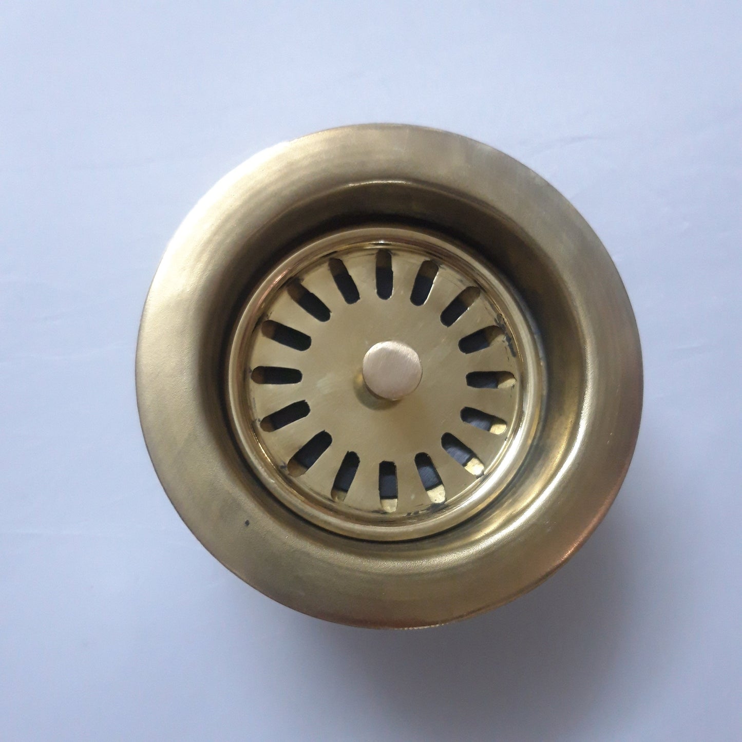 Solid Brass Shallow Cup Basket Strainer, Brass Kitchen Sink Strainer, Sink Waste, Strainer Basket, Drain Cover