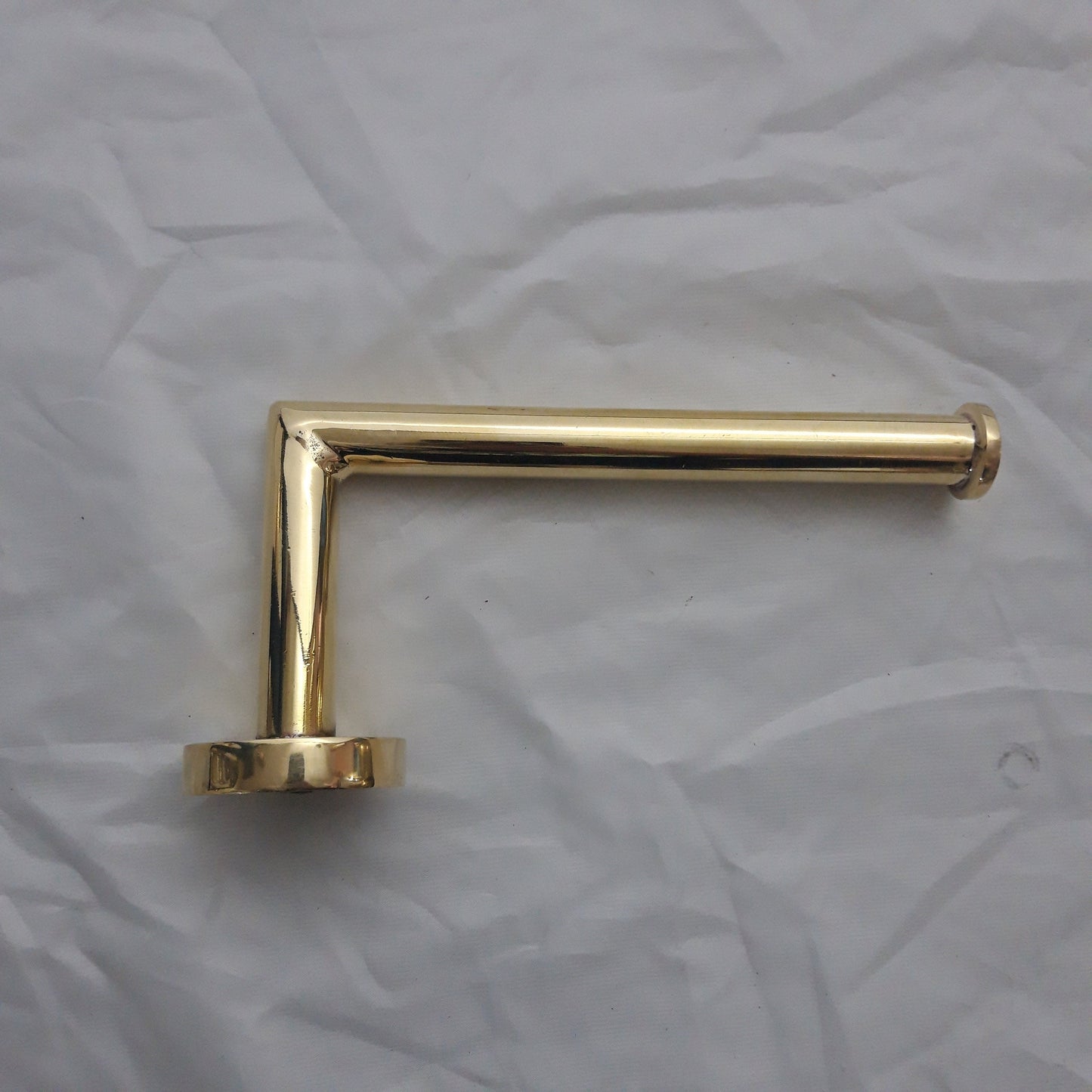 Solid Brass Toilet Paper Holder , shape L Powder Room Roll Holder