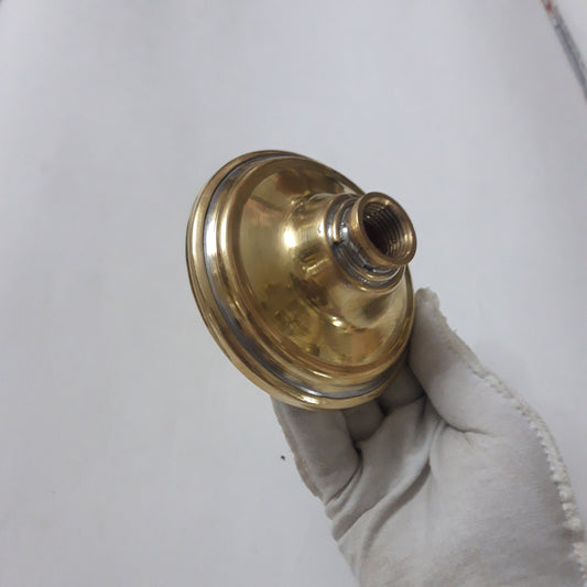 Unlacquered Solid Brass Rain Shower Head, Moroccan Handcrafted Antique Brass Showerhead