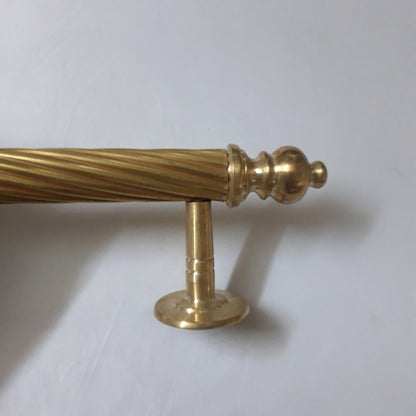 12 Inches Solid Brass Towel Bar for Bathroom, Kitchen Hand Towel Holder, Dish Cloths Hanger-Wall Mount Brushed Brass