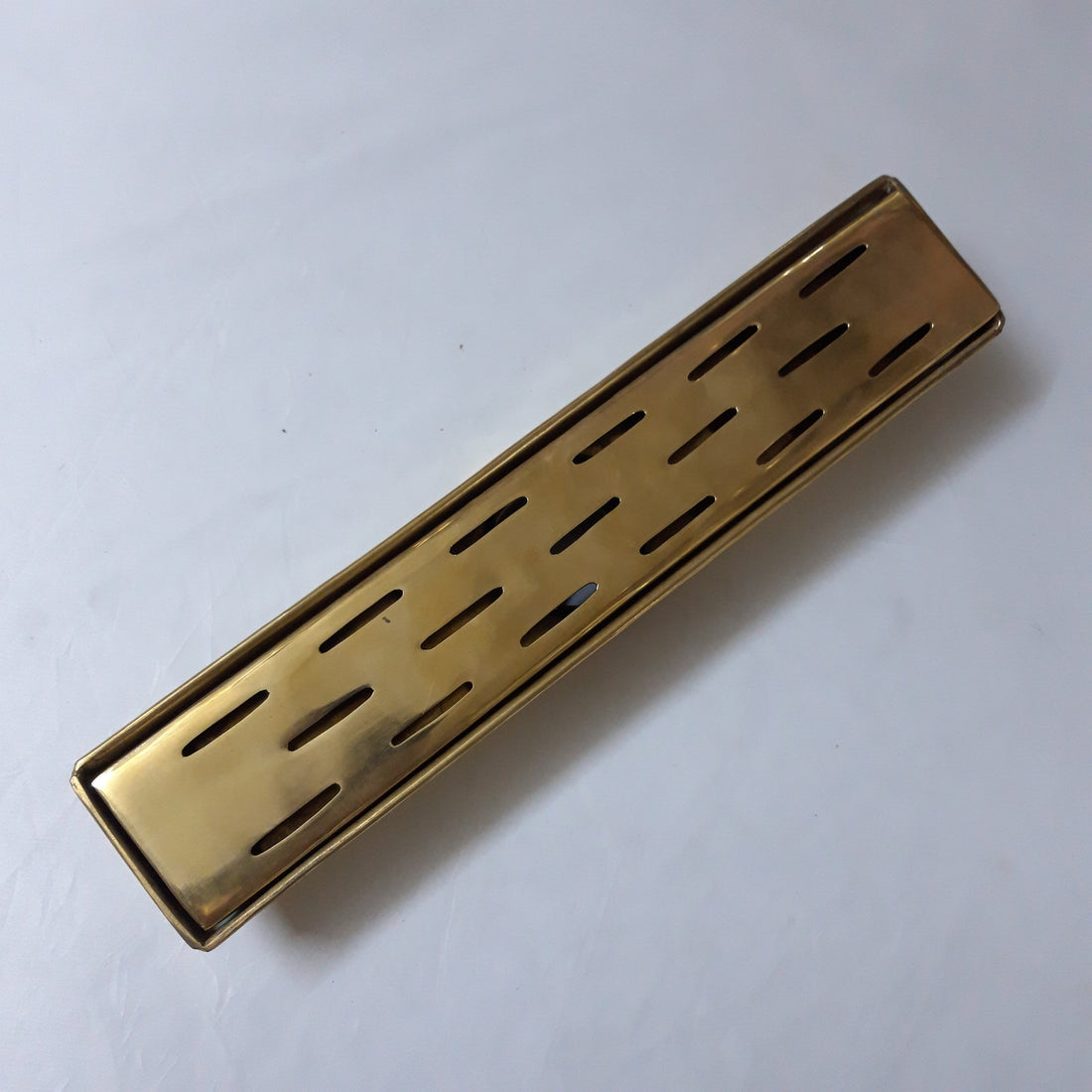 Unlacquered Solid Brass Square Shower Drain with Removable Cover