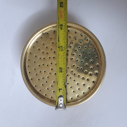 Unlacquered Solid Brass Rain Shower Head, Moroccan Handcrafted Antique Brass Showerhead