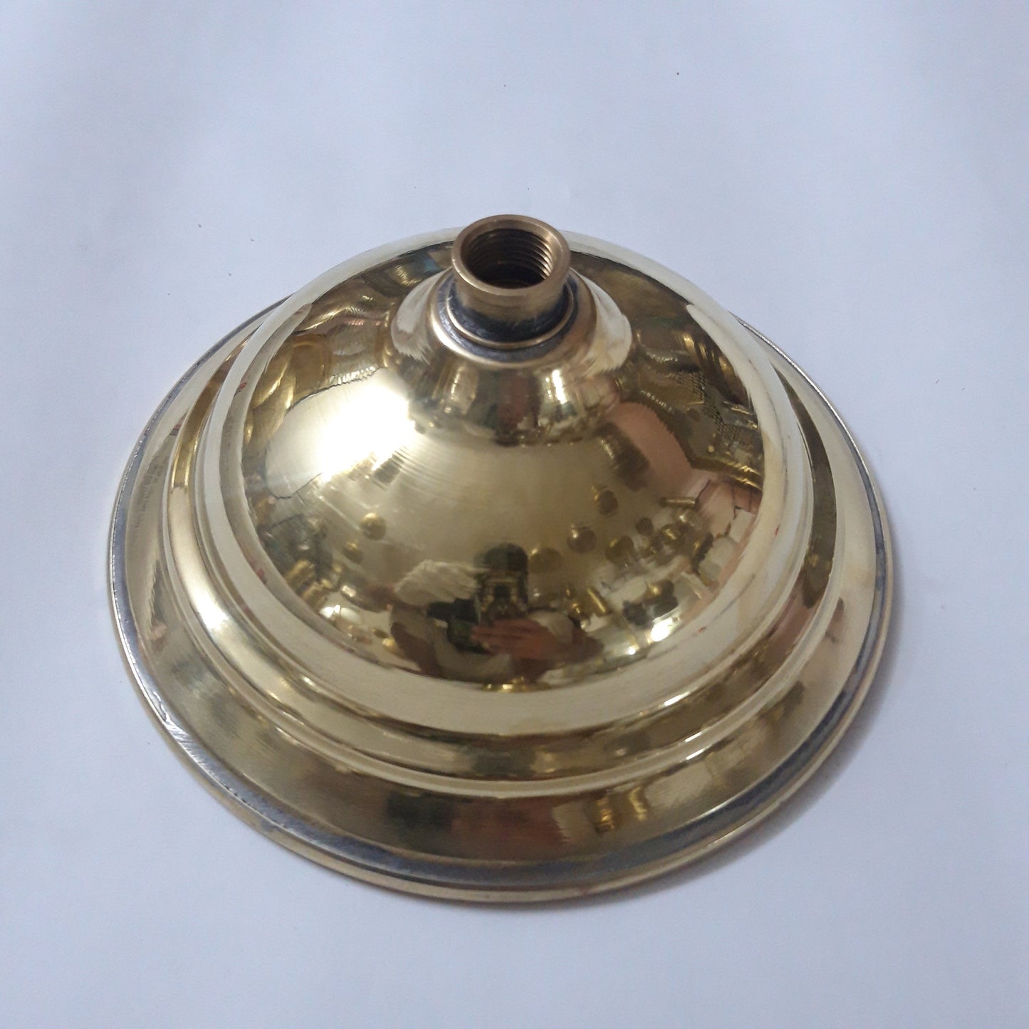 Unlacquered Solid Brass Rain Shower Head, Moroccan Handcrafted Antique Brass Showerhead