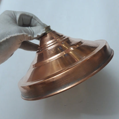 Unlacquered Solid Copper Rain Shower Head, Moroccan Handcrafted Antique Red Copper Showerhead