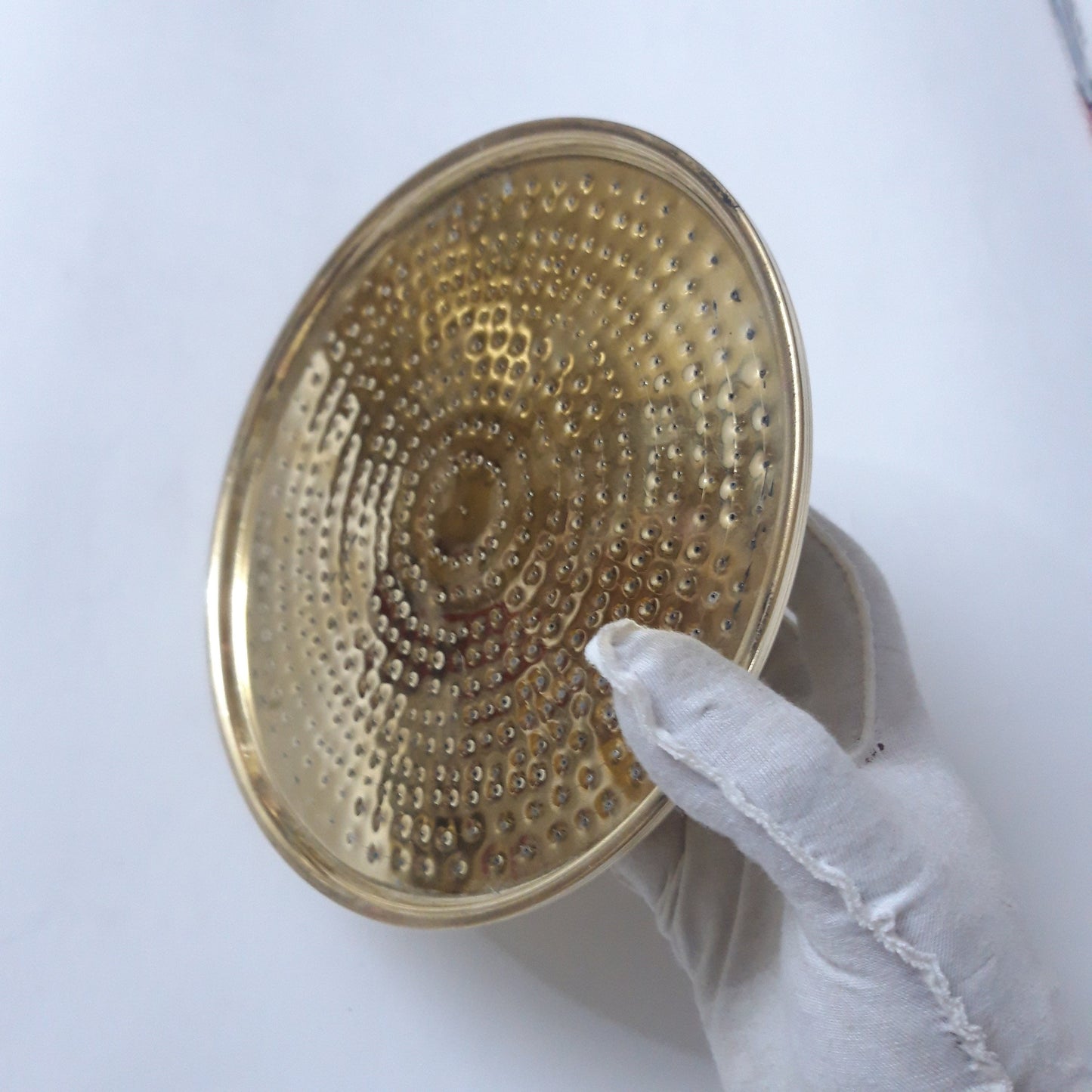 Unlacquered Solid Brass Rain Shower Head, Moroccan Handcrafted Antique Brass Showerhead