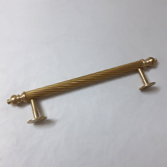 12 Inches Solid Brass Towel Bar for Bathroom, Kitchen Hand Towel Holder, Dish Cloths Hanger-Wall Mount Brushed Brass