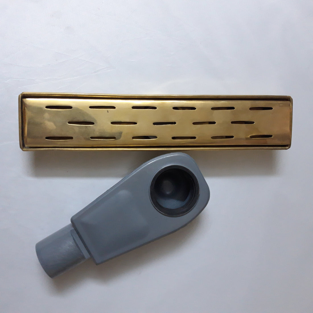 Unlacquered Solid Brass Square Shower Drain with Removable Cover