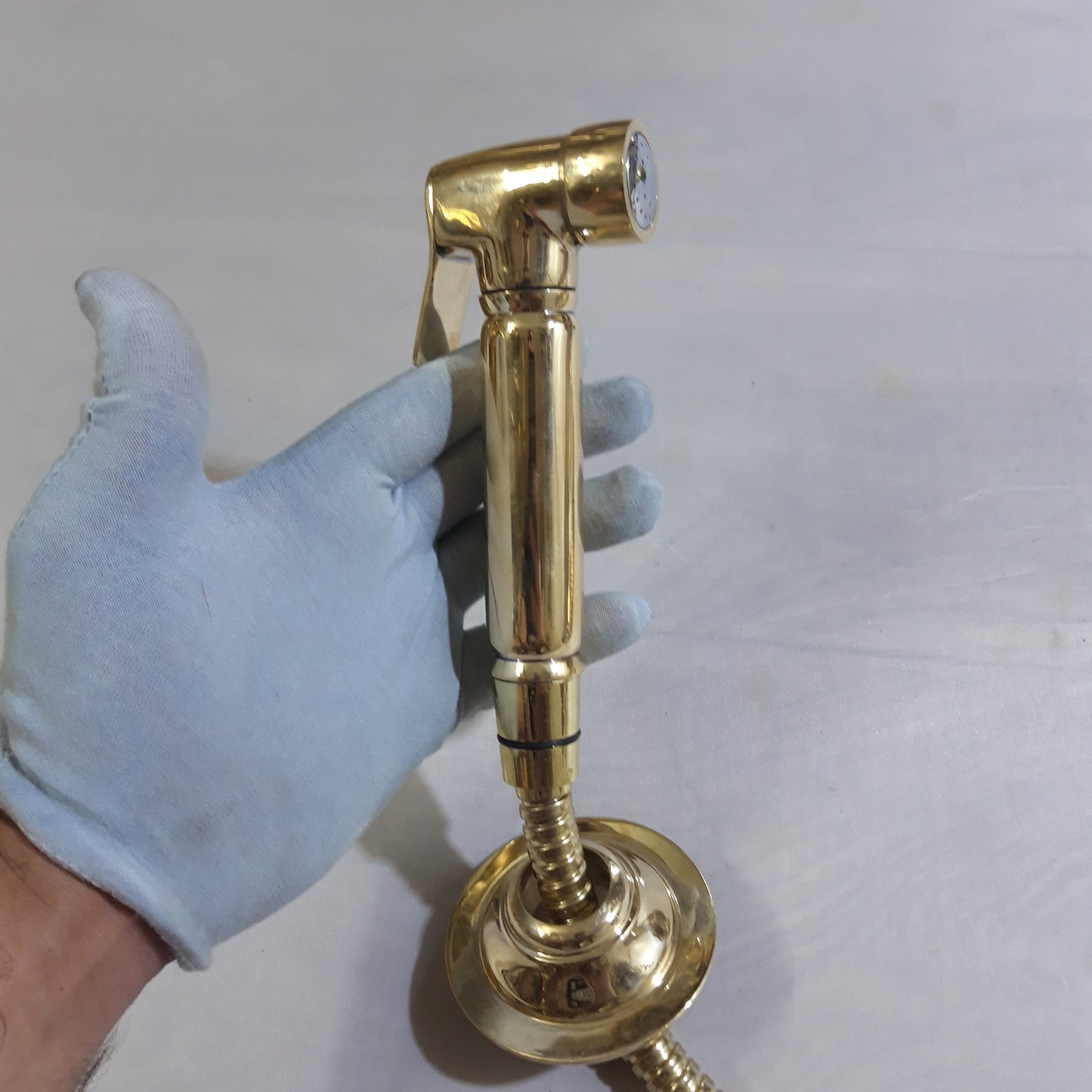 Unlacquered Brass Side Sprayer,Solid Brass Kitchen Hand Sprayer