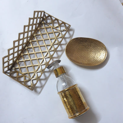 Antique Brass Soap Dish Rack Bathroom Shower Soap Holder Wall Mount Soap Storage Basket Antique Solid Brass