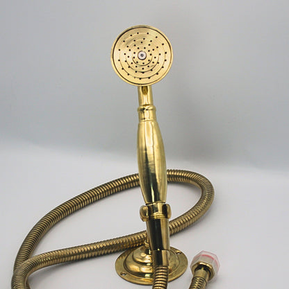 Antique Solid Brass hand held shower head