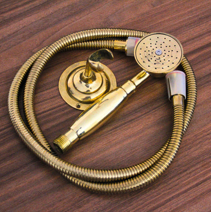 Antique Solid Brass hand held shower head