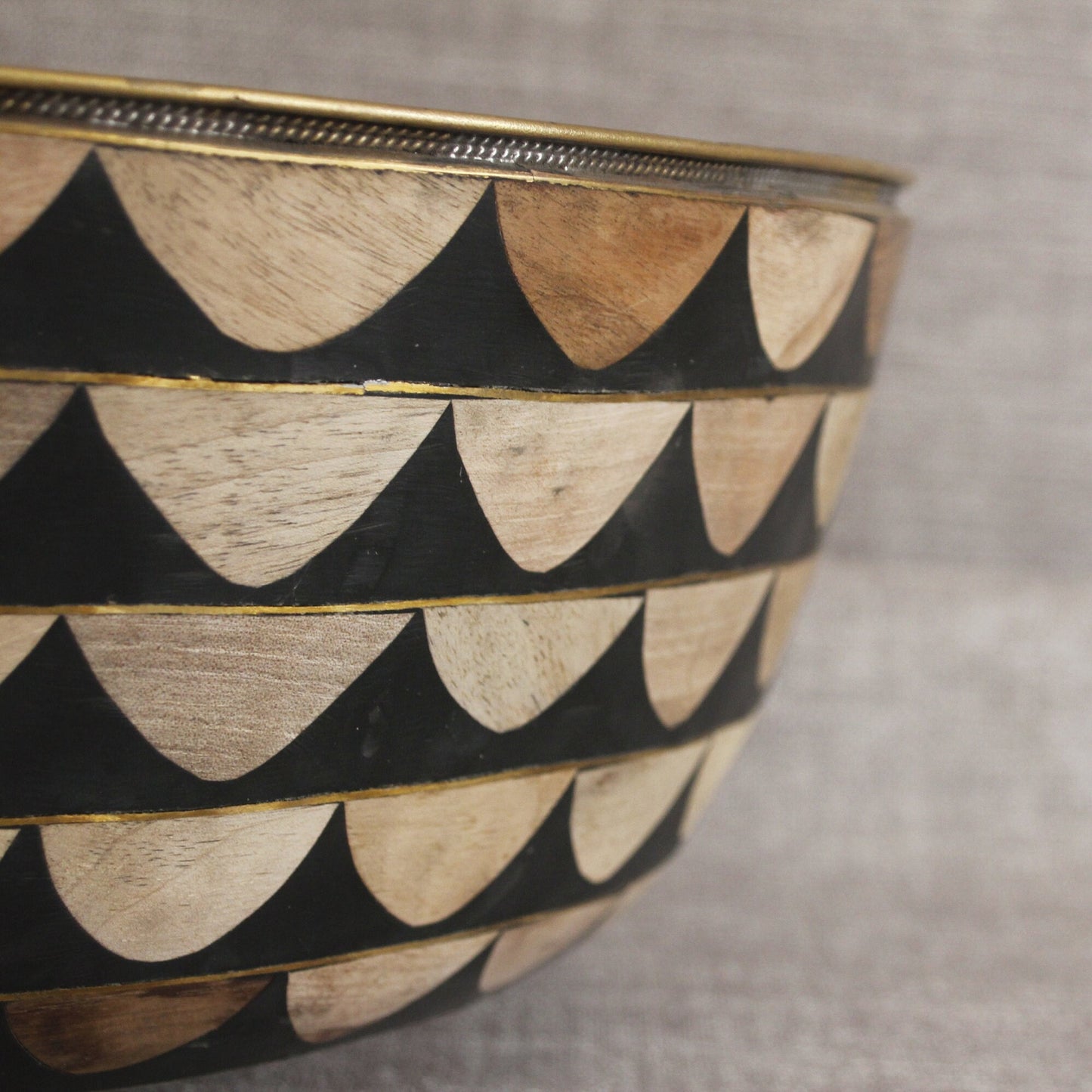 Timeless Elegance: Handmade Moroccan Sink with Brass and Walnut Wood For Bathroom