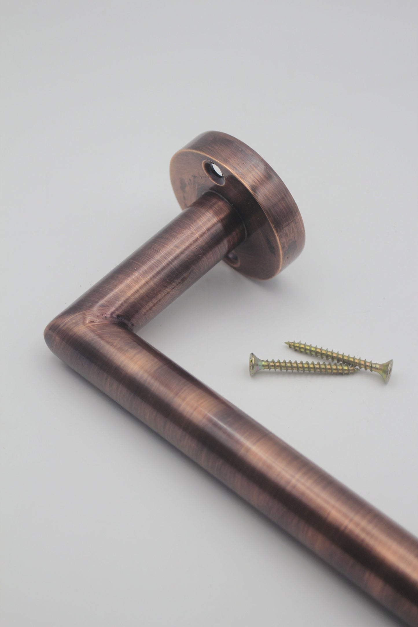 Copper Solid Brass Toilet Paper Holder , shape L Powder Room Roll Holder