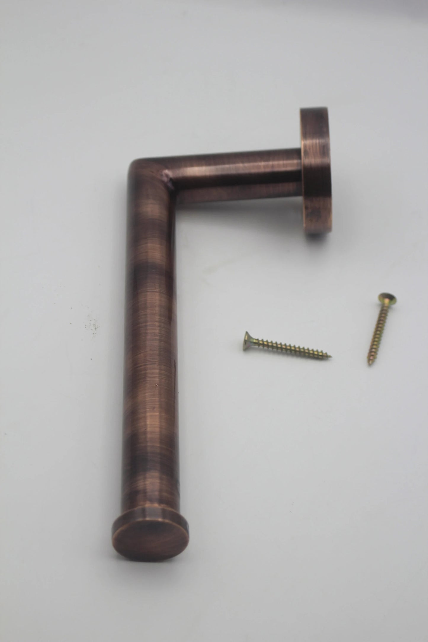 Copper Solid Brass Toilet Paper Holder , shape L Powder Room Roll Holder