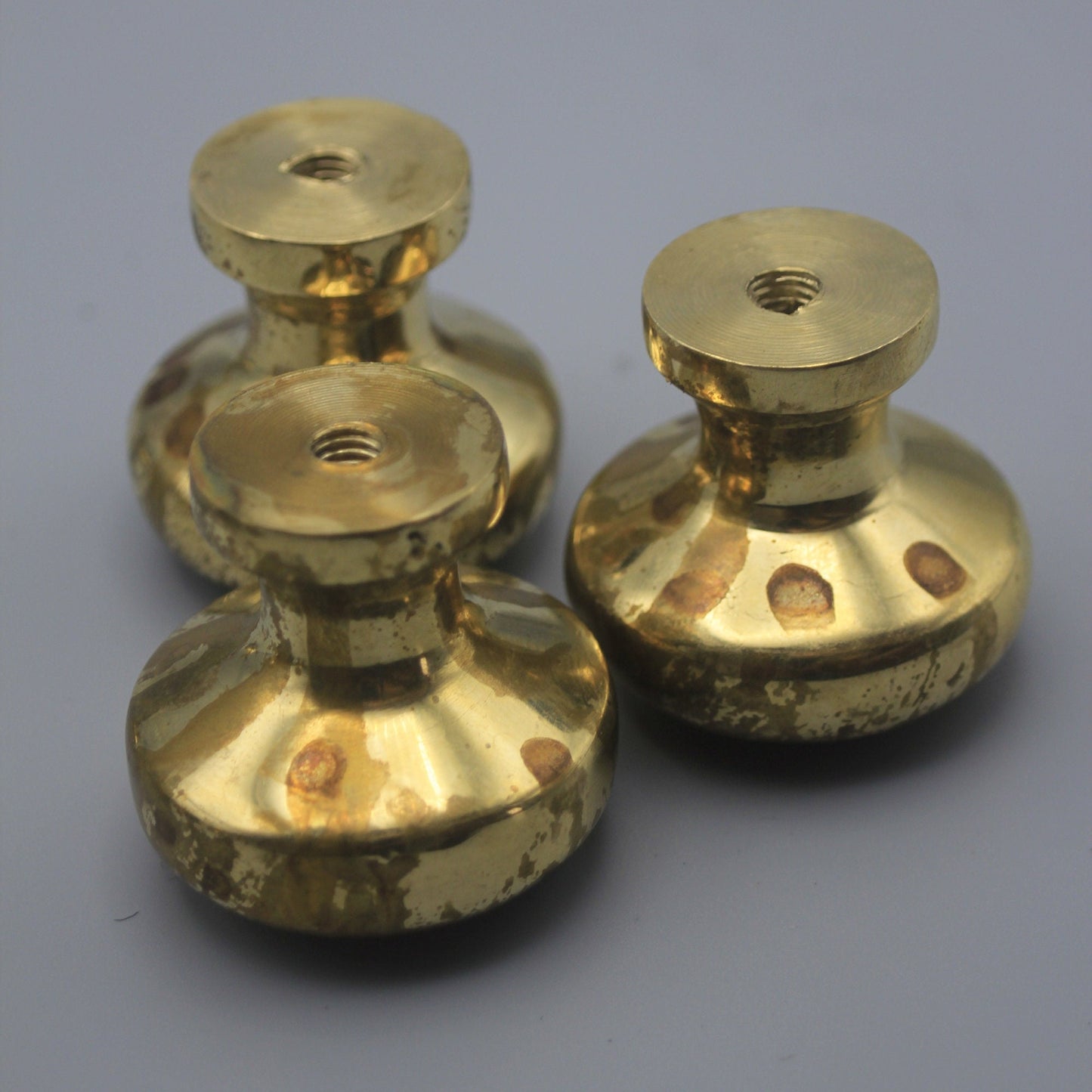 Vintage Unlacquered Brass Cabinet knobs, Perfect Kitchen Cabinet Hardware for Your Home