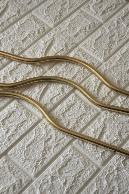 Modern Curved Arch Brass Cabinet Handles - Elevate Your Space