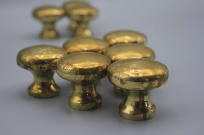 Vintage Unlacquered Brass Cabinet knobs, Perfect Kitchen Cabinet Hardware for Your Home