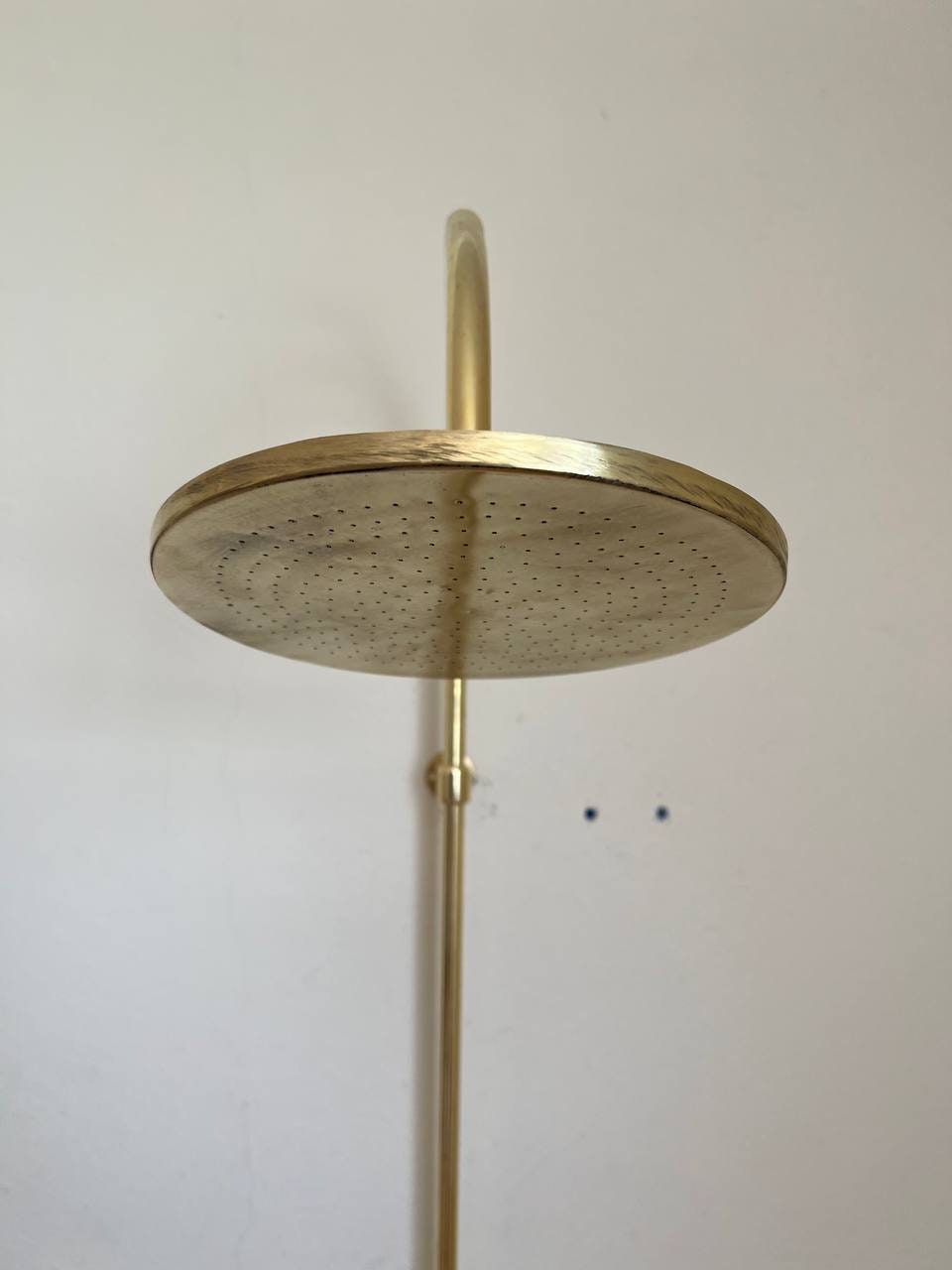 Unlacquered Brass Rainfall Shower System - Elevate Your Daily Ritual ,Solid Brass Exposed shower Head with Handheld