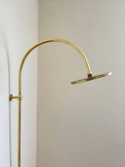 Unlacquered Brass Rainfall Shower System - Elevate Your Daily Ritual ,Solid Brass Exposed shower Head with Handheld