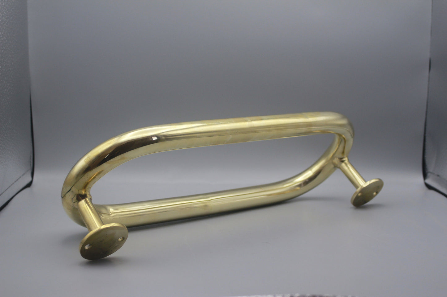 Unlaquered Brass Entry Pull , Double Sided Brass Pull