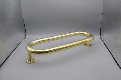 Unlaquered Brass Entry Pull , Double Sided Brass Pull