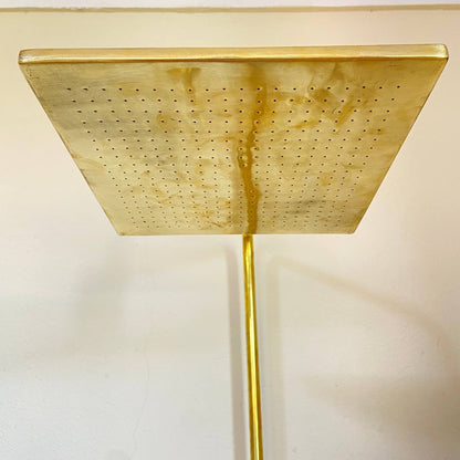 Unlacquered Brass Rainfall Shower System - Elevate Your Daily Ritual ,Solid Brass Exposed shower Head with Handheld