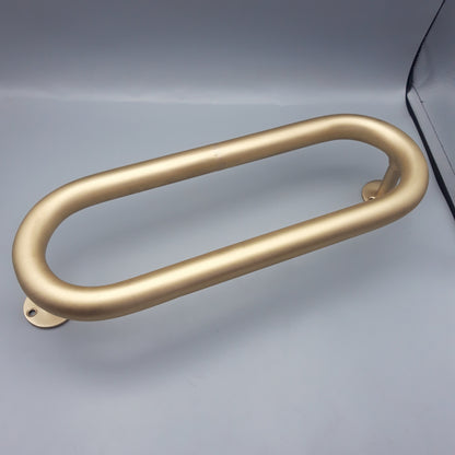 Unlaquered Brass Entry Pull , Double Sided Brass Pull