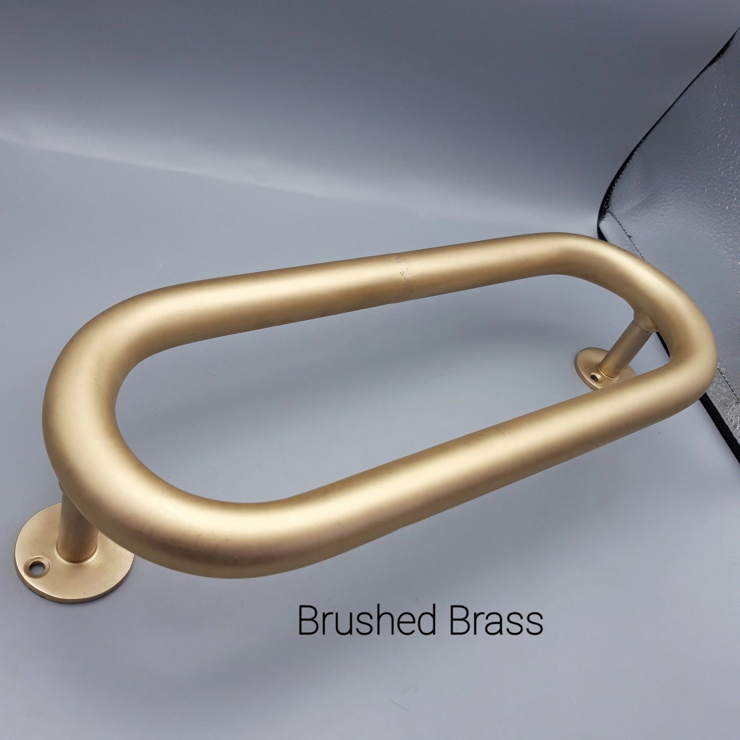 Unlaquered Brass Entry Pull , Double Sided Brass Pull