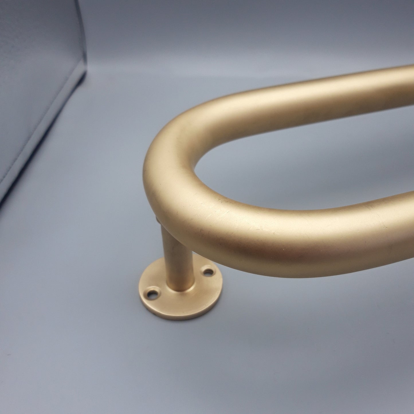 Unlaquered Brass Entry Pull , Double Sided Brass Pull